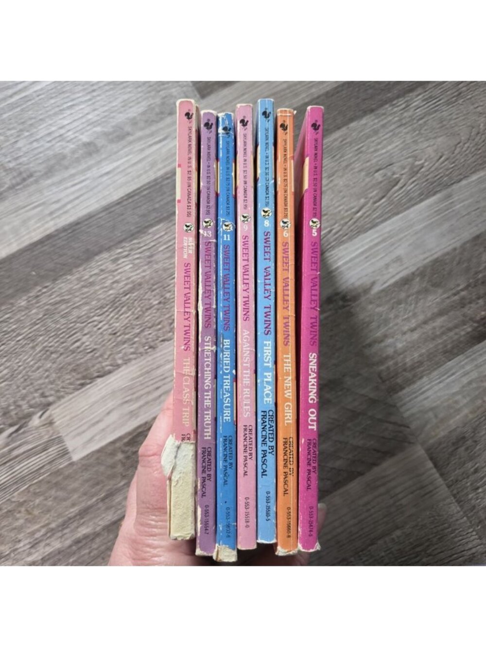 Sweet Valley Twins Book Lot 7 1980s Paperbacks Francine Pascal Retro Young Adult